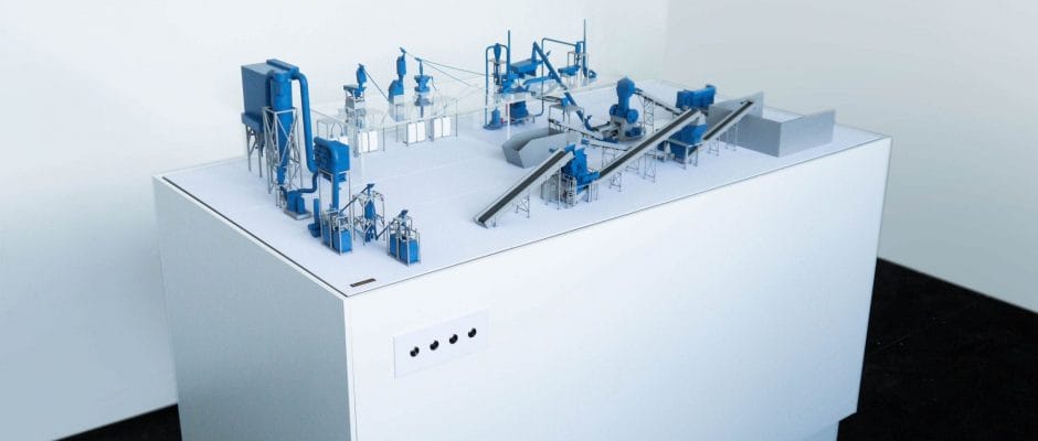 Industriemodell 1:100 Ausstellungsmodell Anlagenbau