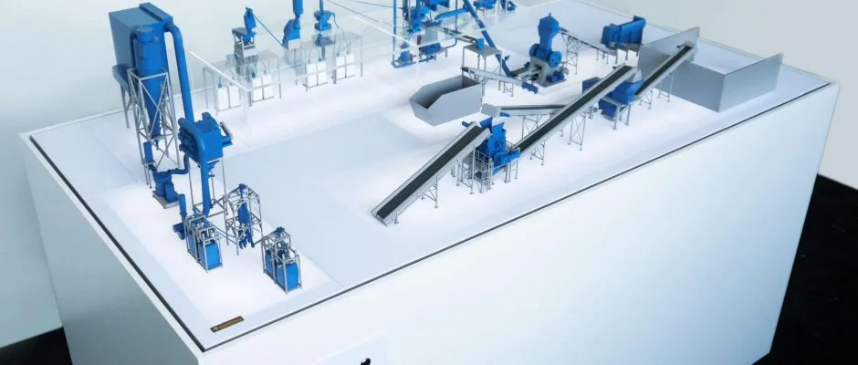 Industriemodell Ausstellungsmodell Anlagenbau 1:100