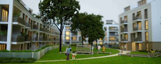 Architekturmodell, Präsentationsmodell 1:100